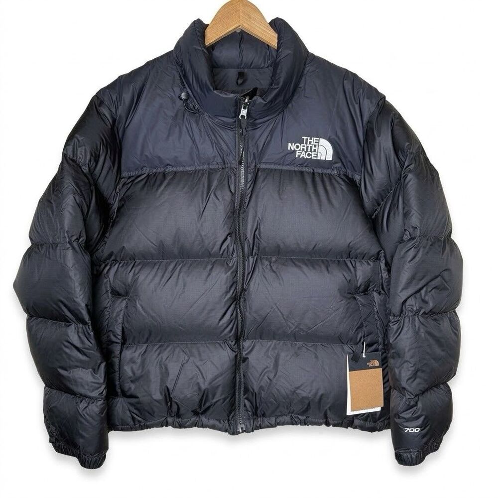 North Face 1996 Retro Nuptse 700 Down Jacket Womens 1X Black Ski Gorpcore NWT